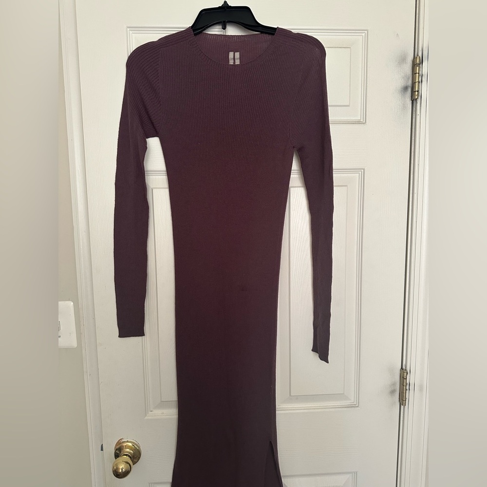 Rick Owens Ribbed Maxi Dress - Picture 2 of 3